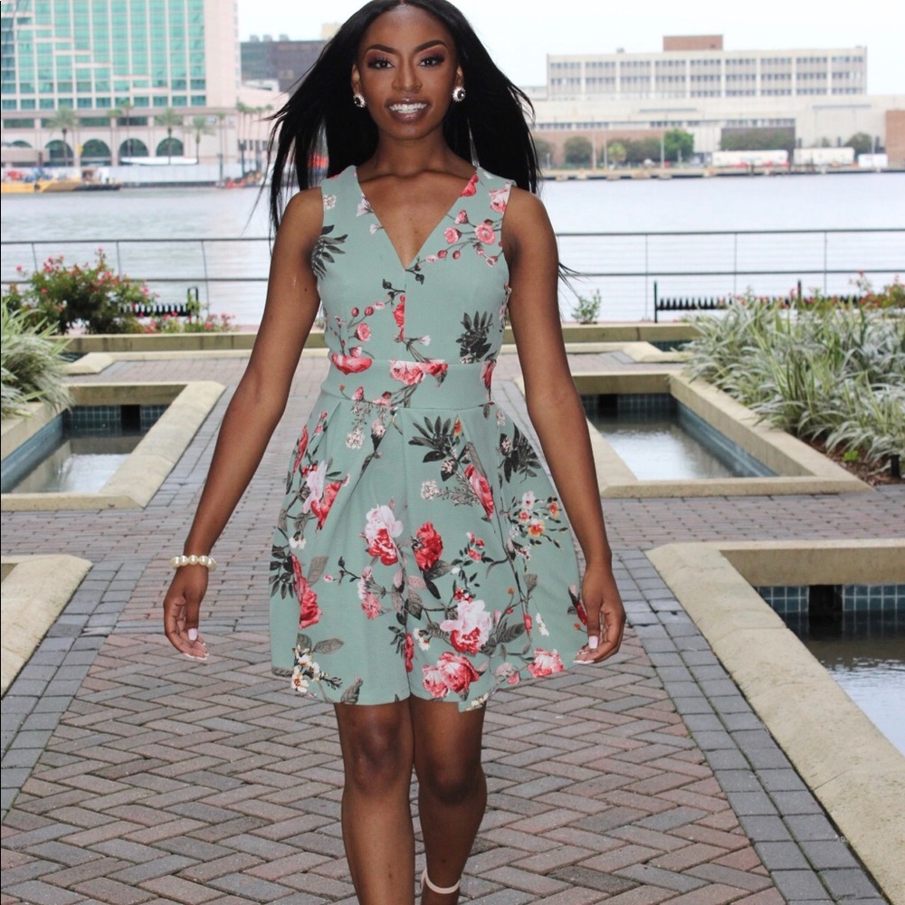 MultiColored Flower Dress